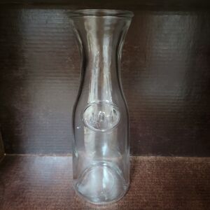 Clear Glass Carafe Juice Water Pitcher Serving Jug In/Outdoor 1 Liter